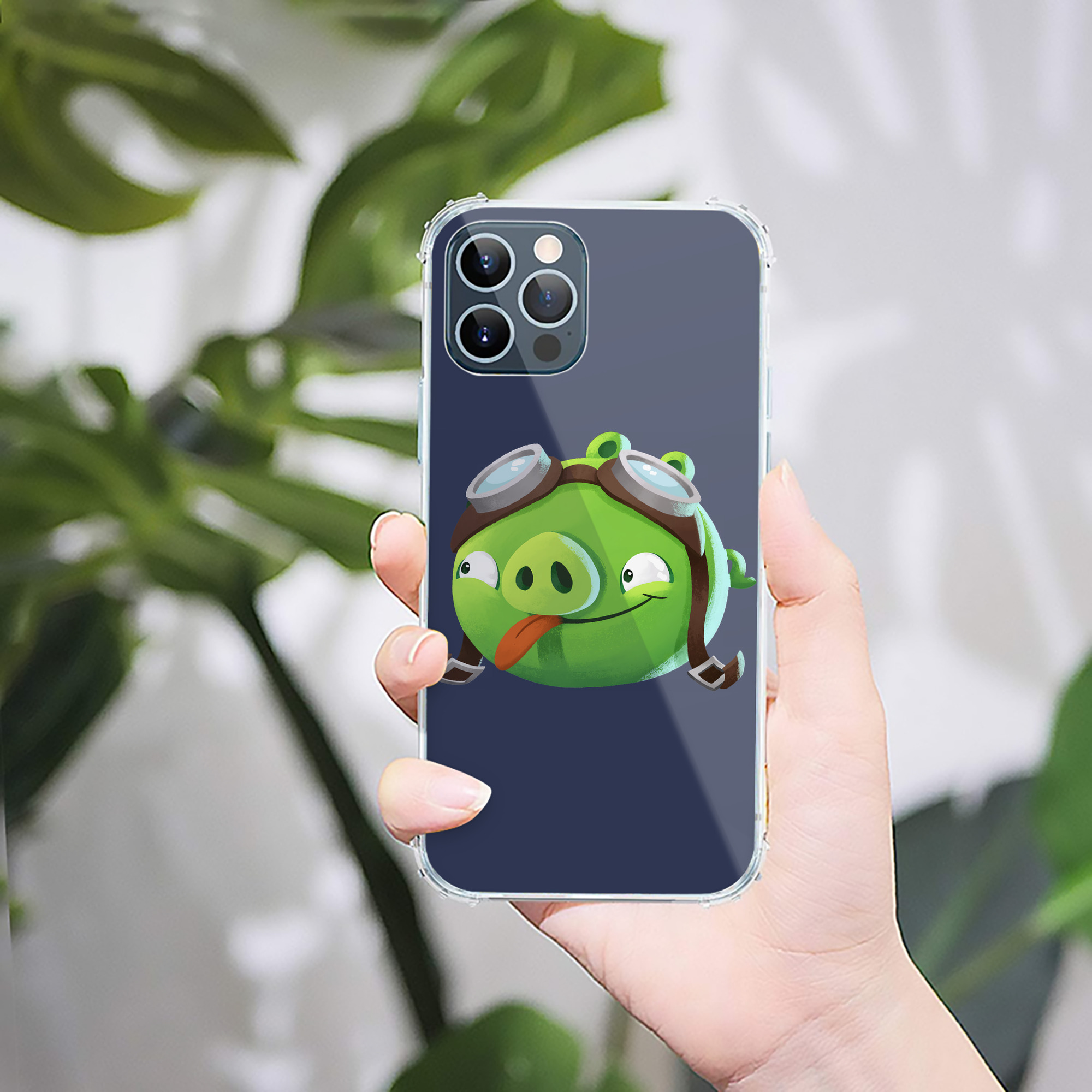 （画像用） Angry Birds アングリーバード 【iPhone 12シリーズ対応】透明スマホケース（クリアソフトケース）